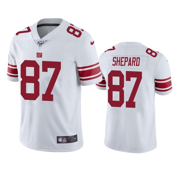 New York Giants Sterling Shepard White 100th Season Vapor Limited Jersey