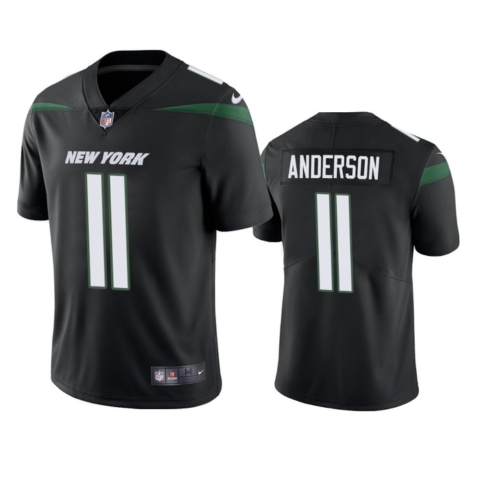 New York Jets #11 Robby Anderson Black Vapor Untouchable Limited Jersey - Mens