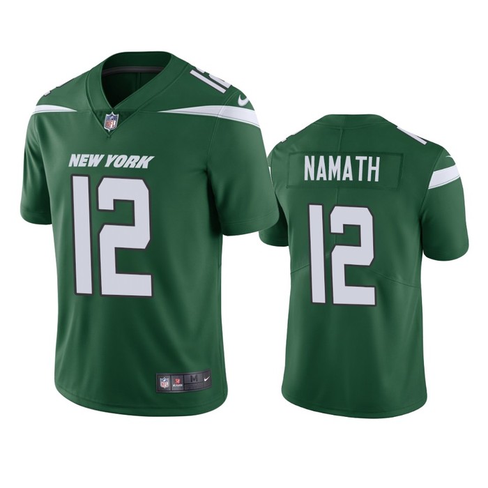 New York Jets #12 Joe Namath Green Vapor Untouchable Limited Jersey - Mens