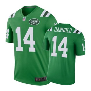 New York Jets #14 Sam Darnold Nike Color Rush Green Jersey