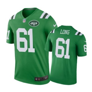 New York Jets #61 Spencer Long Nike Color Rush Green Jersey