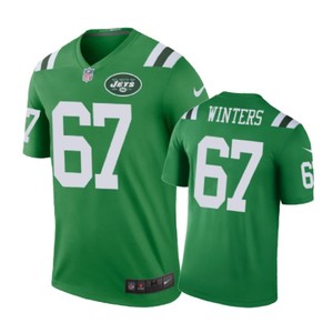 New York Jets #67 Brian Winters Nike Color Rush Green Jersey - Cocomos