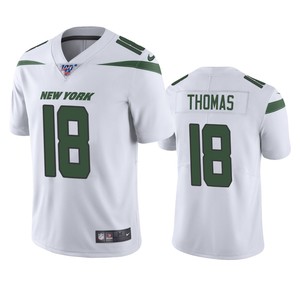 New York Jets Demaryius Thomas White 100th Season Vapor Limited Jersey