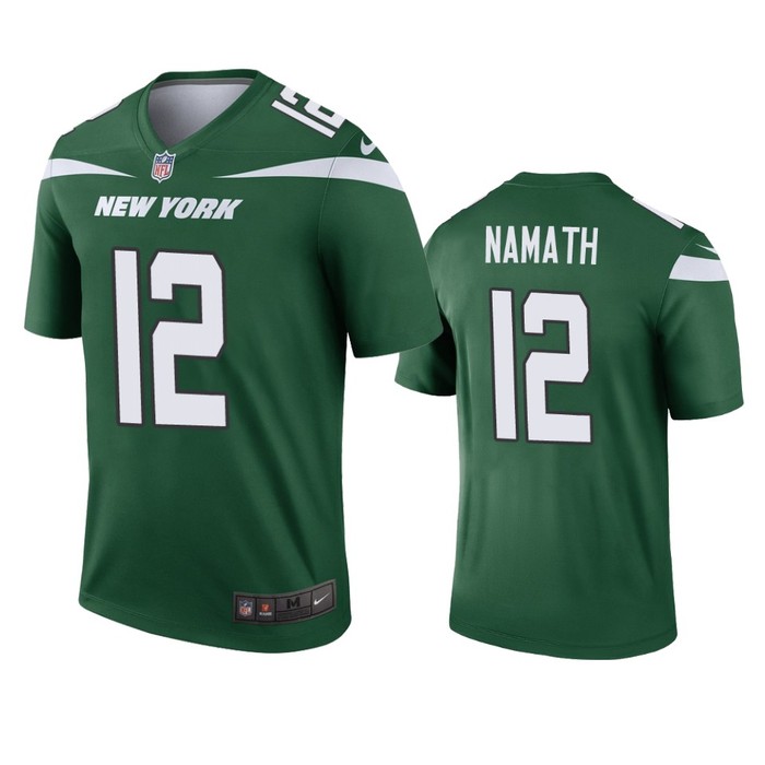 New York Jets Joe Namath Green 2019 Legend Jersey - Mens - Cocomos