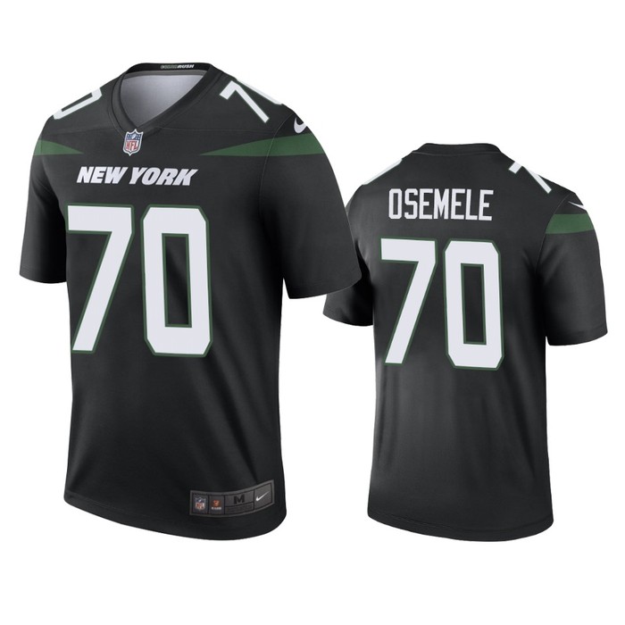 New York Jets Kelechi Osemele Black Color Rush Legend Jersey - Mens