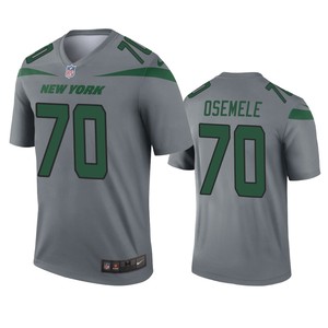 New York Jets Kelechi Osemele Gray Inverted Legend Jersey