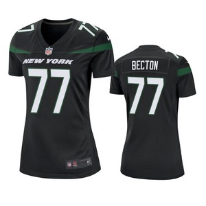 New York Jets Mekhi Becton Black 2020 Nfl Draft Game Jersey