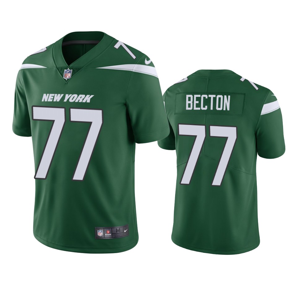 New York Jets Mekhi Becton Green 2020 Nfl Draft Vapor Limited Jersey - Cocomos