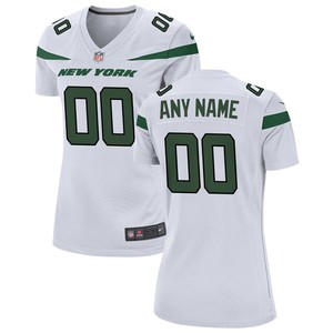 New York Jets Nike Womens Custom Game Jersey - Spotlight White