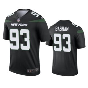 New York Jets Tarell Basham Black 2019 Color Rush Legend Jersey - Mens - Cocomos