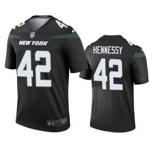 New York Jets Thomas Hennessy Black 2019 Color Rush Legend Jersey - Mens