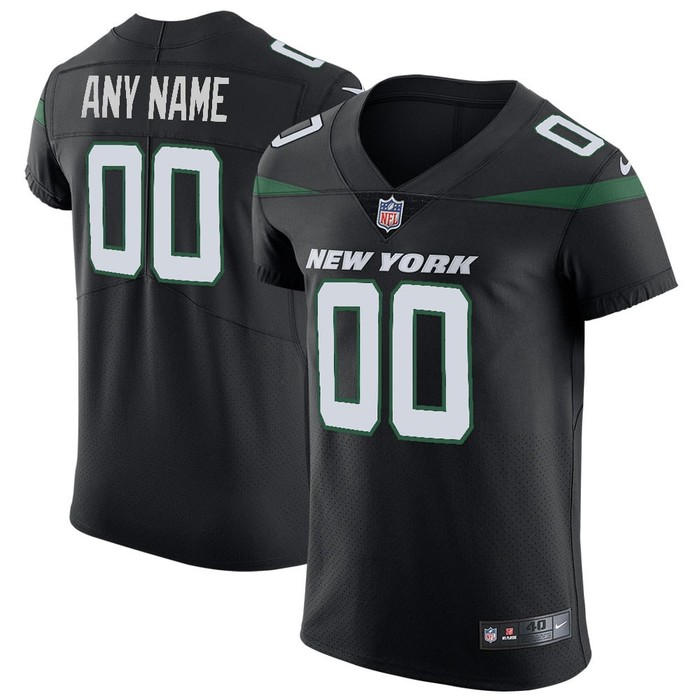 New York Jets Vapor Untouchable Elite Custom Jersey - Stealth Black Custom Jerseys Nfl