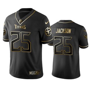 Nfl 100 Adoree Jackson Tennessee Titans Black Golden Edition Vapor Untouchable Limited Jersey - Mens