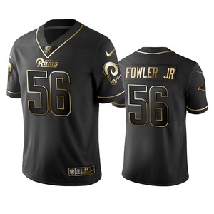 Nfl 100 Commercial Dante Fowler Jr Los Angeles Rams Black Golden Edition Vapor Untouchable Limited Jersey - Mens