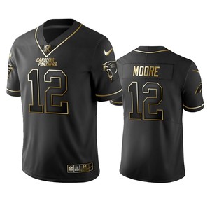 Nfl 100 Commercial D.j. Moore Carolina Panthers Black Golden Edition Vapor Untouchable Limited Jersey - Mens