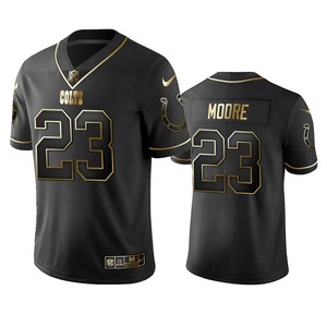 Nfl 100 Commercial Kenny Moore Indianapolis Colts Black Golden Edition Vapor Untouchable Limited Jersey - Mens