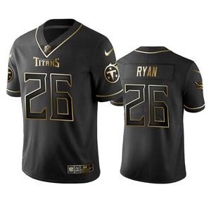 Nfl 100 Commercial Logan Ryan Tennessee Titans Black Golden Edition Vapor Untouchable Limited Jersey - Mens