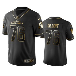 Nfl 100 Commercial Marcus Gilbert Arizona Cardinals Black Golden Edition Vapor Untouchable Limited Jersey - Mens