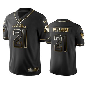 Nfl 100 Patrick Peterson Arizona Cardinals Black Golden Edition Vapor Untouchable Limited Jersey - Mens