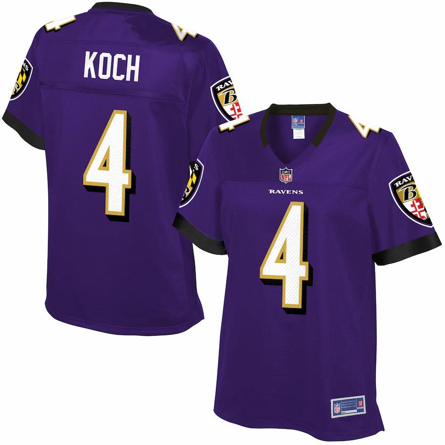 Nfl Pro Line Womens Baltimore Ravens Sam Koch Team Color Jersey - Cocomos