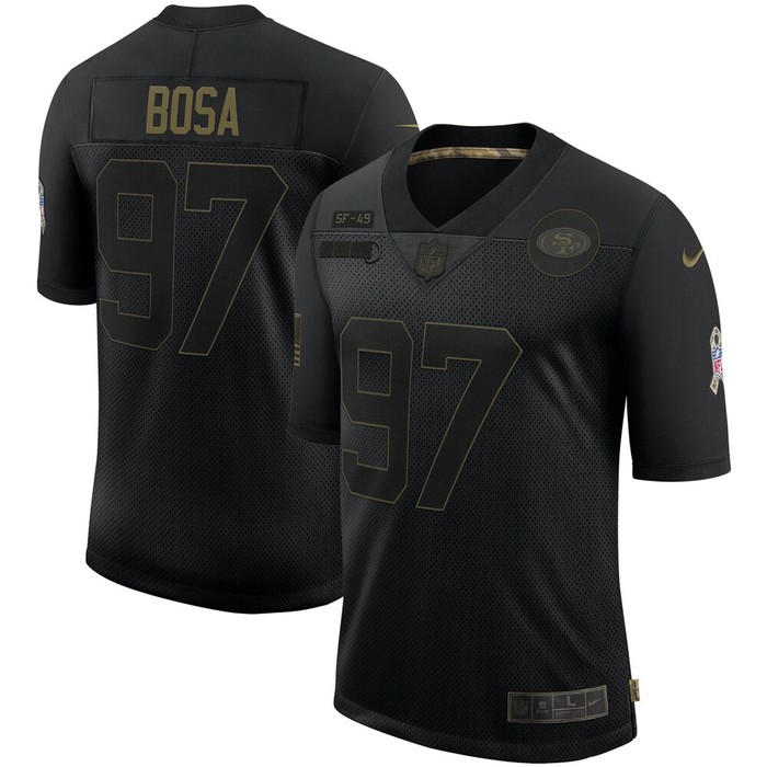 Nick Bosa San Francisco 49ers 2020 Salute To Service Limited Jersey - Black