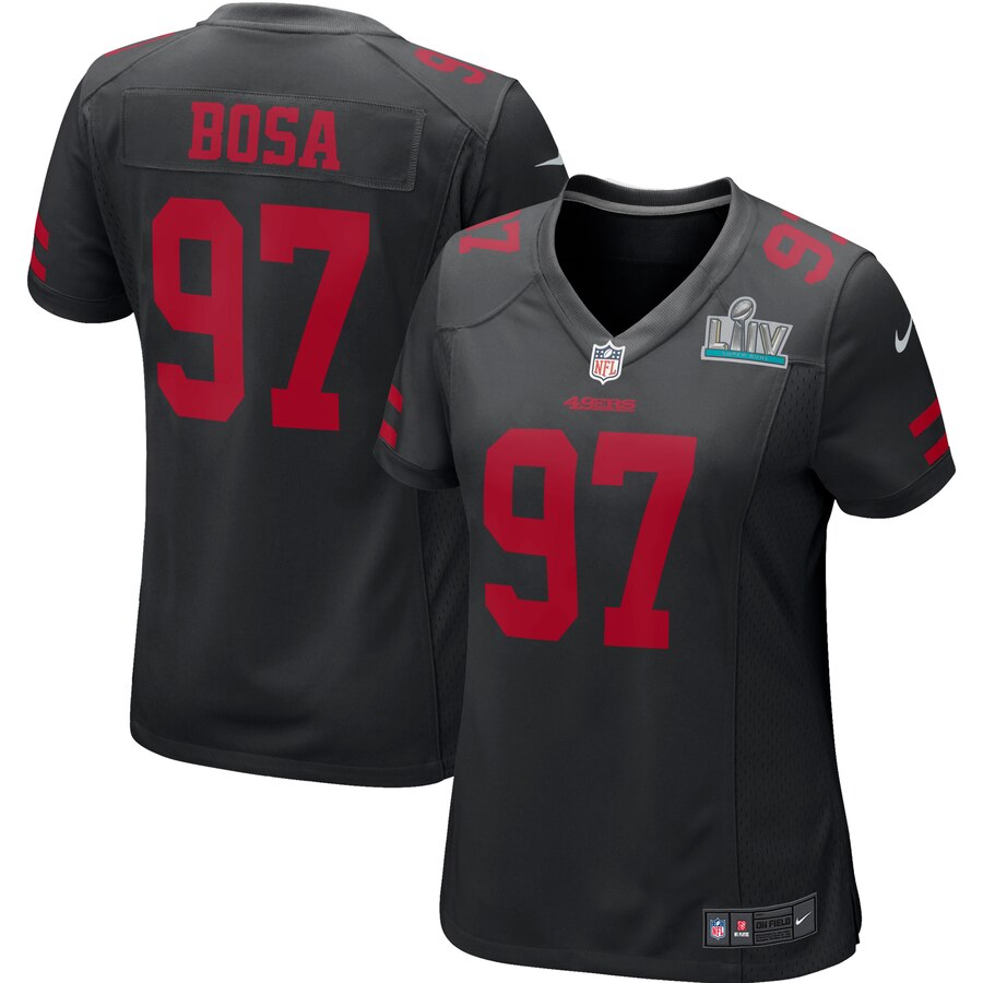 Nick Bosa San Francisco 49ers Nike Womens Super Bowl Liv Game Event Jersey - Black - Cocomos