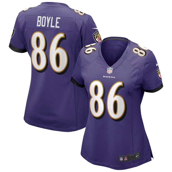 Nick Boyle Baltimore Ravens Womens Game Jersey - Purple Nfl