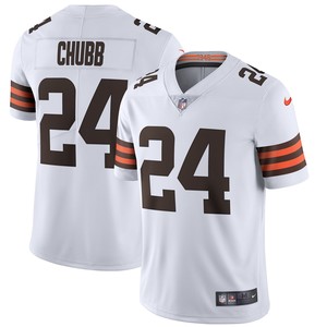 Nick Chubb Cleveland Browns Vapor Limited Jersey - White Nfl