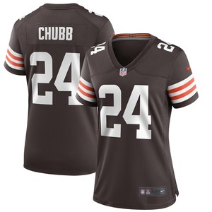 Nick Chubb Cleveland Browns Womens Game Jersey - Brown Nfl