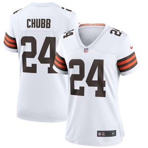 Nick Chubb Cleveland Browns Womens Game Jersey White Nfl