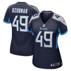 Nick Dzubnar Tennessee Titans Womens Game Jersey - Navy Nfl