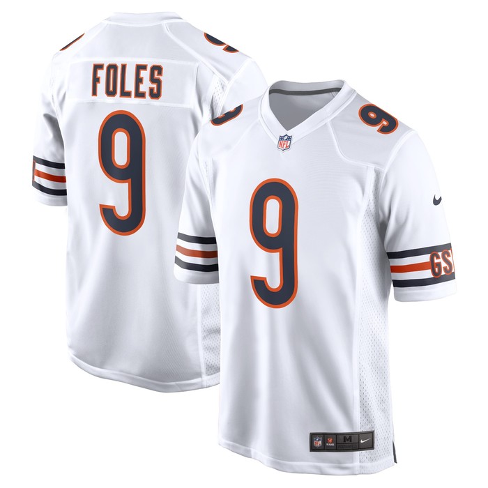 Nick Foles Chicago Bears Game Jersey White Nfl