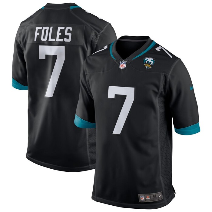 Nick Foles Jacksonville Jaguars Nike 25th Season Game Jersey - Black