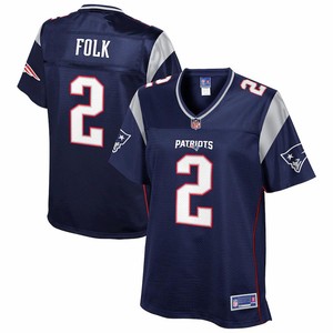 Nick Folk New England Patriots Nfl Pro Line Womens Player Jersey - Navy