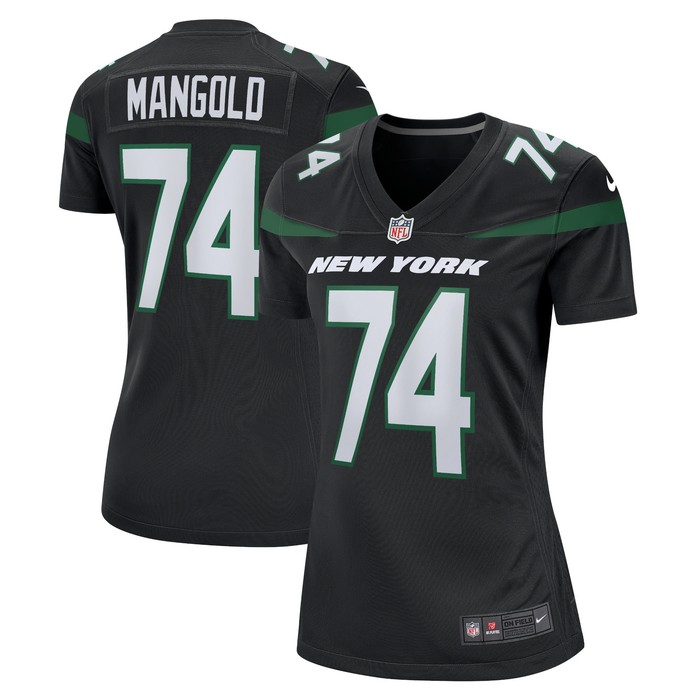 Nick Mangold New York Jets Womens Retired Player Jersey Black Nfl