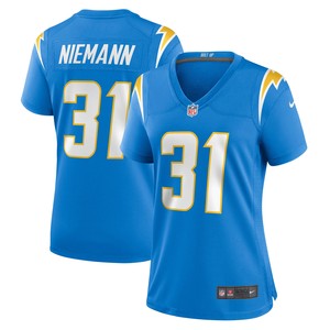 Nick Niemann Los Angeles Chargers Womens Game Player Jersey - Powder Blue Nfl