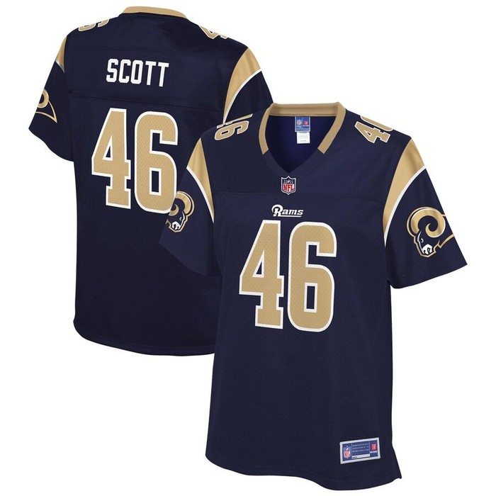 Nick Scott Los Angeles Rams Nfl Pro Line Womens Team Player Jersey - Navy