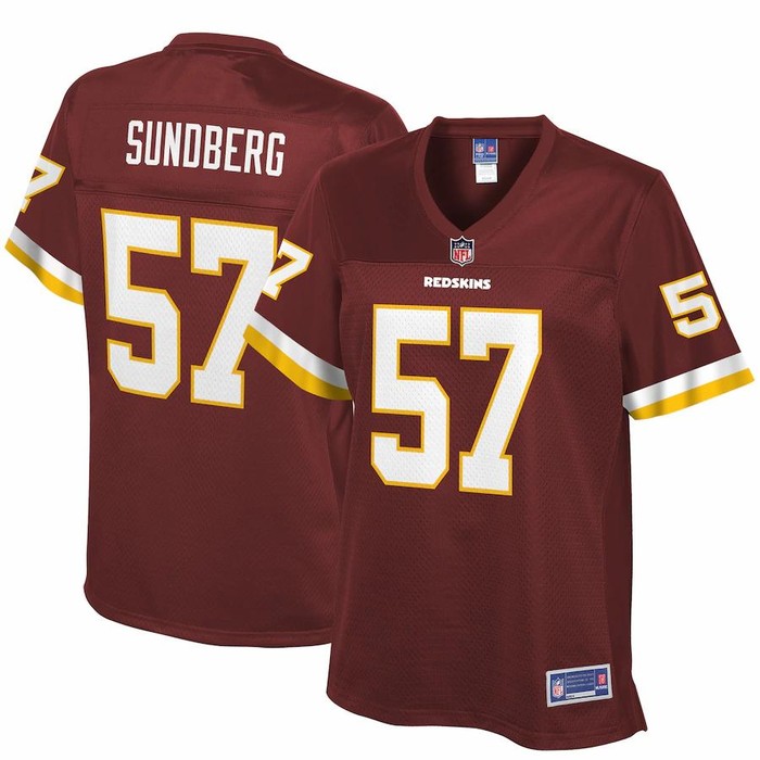 Nick Sundberg Washington Redskins Nfl Pro Line Womens Player Jersey - Burgundy