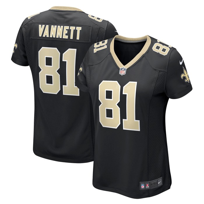 Nick Vannett New Orleans Saints Womens Game Jersey - Black Nfl