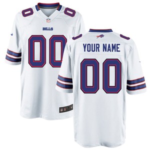 Nike Mens Buffalo Bills Customized Game White Jersey