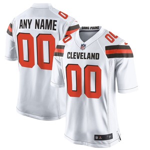 Nike Mens Cleveland Browns Customized White Game Jersey