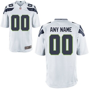 Nike Mens Seattle Seahawks Customized White Game Jersey