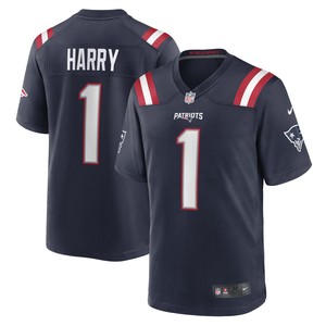 Nkeal Harry New England Patriots Game Player Jersey - Navy Nfl