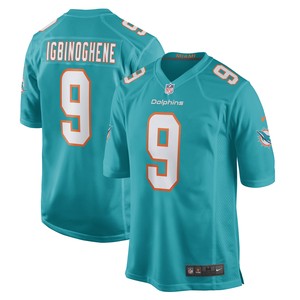 Noah Igbinoghene Miami Dolphins Game Player Jersey - Aqua Nfl