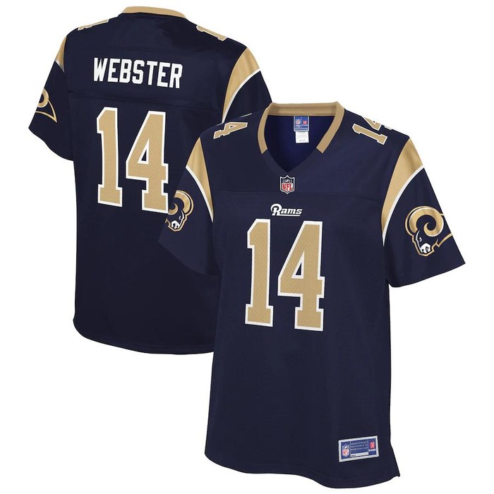 Nsimba Webster Los Angeles Rams Nfl Pro Line Womens Team Player Jersey - Navy