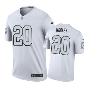 Oakland Raiders #20 Daryl Worley Nike Color Rush White Jersey