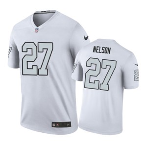 Oakland Raiders #27 Reggie Nelson Nike Color Rush White Jersey