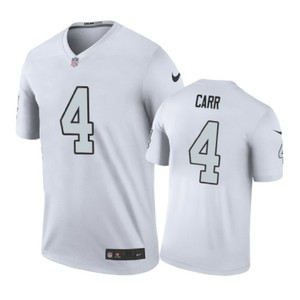 Oakland Raiders #4 Derek Carr Nike Color Rush White Jersey