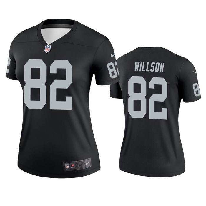 Oakland Raiders #82 Luke Willson Black Legend Jersey