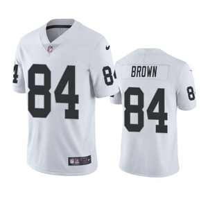 Oakland Raiders #84 Antonio Brown White Vapor Untouchable Limited Jersey - Mens